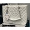 Chanel GST Shopping Tote Bag A50995 in Caviar Leather White/Silver