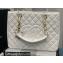 Chanel GST Shopping Tote Bag A50995 in Caviar Leather White/Gold