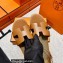 Hermes Swift Calfskin Santorini Sandals Handmade Brown