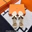 Hermes Epsom Calfskin Santorini Sandals Handmade Creamy