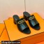 Hermes Roulis Buckle Camilla Mules Black
