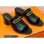 Hermes Roulis Buckle Camilla Mules Black