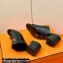 Hermes Roulis Buckle Camilla Mules Black