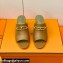 Hermes Roulis Buckle Camilla Mules Brown