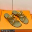 Hermes Roulis Buckle Claire Sandals Brown