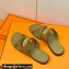 Hermes Roulis Buckle Claire Sandals Brown