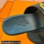 Hermes Roulis Buckle Claire Sandals Black