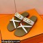 Hermes Roulis Buckle Claire Sandals White