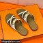 Hermes Roulis Buckle Claire Sandals White