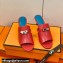Hermes Kelly Buckle Cute Sandals Red