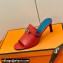 Hermes Kelly Buckle Cute Sandals Red