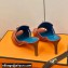 Hermes Kelly Buckle Cute Sandals Rouge Clay