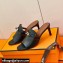 Hermes Kelly Buckle Cute Sandals Black