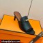 Hermes Kelly Buckle Cute Sandals Black