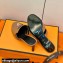 Hermes Kelly Buckle Cute Sandals Brown