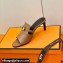 Hermes Kelly Buckle Cute Sandals Brown