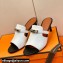 Hermes Kelly Buckle Cute Sandals White