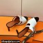 Hermes Kelly Buckle Cute Sandals White