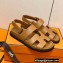 Hermes Original Calfskin Takara Sandals Brown