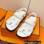 Hermes Original Calfskin Takara Sandals White