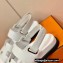Hermes Original Calfskin Takara Sandals White