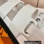 Hermes Original Calfskin Takara Sandals White