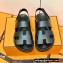 Hermes Original Calfskin Takara Sandals Black