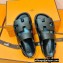 Hermes Original Calfskin Takara Sandals Black