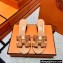 Hermes suede goatskin with rhinestone Oasis Sandals Beige
