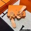 Hermes suede goatskin with rhinestone Oasis Sandals Beige