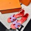 Hermes Swift Calfskin Santorini Sandals Handmade Purple