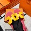 Hermes Swift Calfskin Santorini Sandals Handmade Yellow