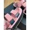 Chanel CC Logo Suede Velcro Sandals Pink 2022