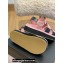 Chanel CC Logo Suede Velcro Sandals Pink 2022