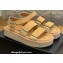 Chanel CC Logo Suede Velcro Sandals Beige 2022