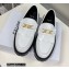 Celine Fringes Margaret Loafers With Triomphe Chain In Polished Bull White 2022