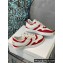Celine Trainer Low Lace-up Sneakers In Calfskin White/Red 2022