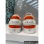 Celine Trainer Low Lace-up Sneakers In Calfskin White/Orange 2022