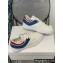 Celine Trainer Low Lace-up Sneakers In Calfskin White/Red/Blue 2022