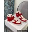 Celine High Sneakers Ct-03 With Velcro In Calfskin White/Red 2022