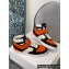 Celine High Sneakers Ct-03 With Velcro In Calfskin White/Black/Orange 2022