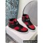 Celine High Sneakers Ct-03 With Velcro In Calfskin Black/Red 2022