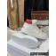 Celine Ct-01 "z" Trainer High Top Sneakers In Calfskin White/Red 2022