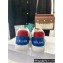 Celine Ct-02 Mid Sneakers With Velcro In Calfskin White/Red/Blue 2022