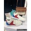Celine Ct-02 Mid Sneakers With Velcro In Calfskin White/Red/Blue 2022
