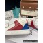 Celine Ct-02 Mid Sneakers With Velcro In Calfskin White/Red/Blue 2022