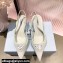 Prada Mesh fabric slingback pumps Green 2022