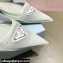 Prada Mesh fabric slingback pumps Green 2022