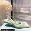 Prada Mesh fabric slingback pumps Green 2022
