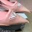 Prada Mesh fabric slingback pumps Pink 2022